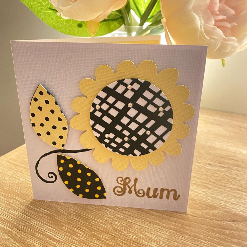 Handmade Sunflower card